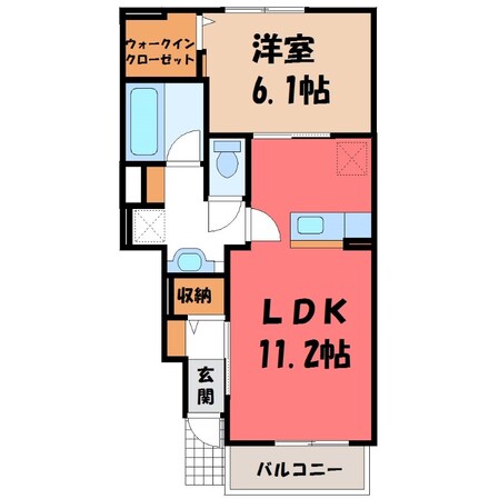 E-フォレスト Ⅰ棟の物件間取画像